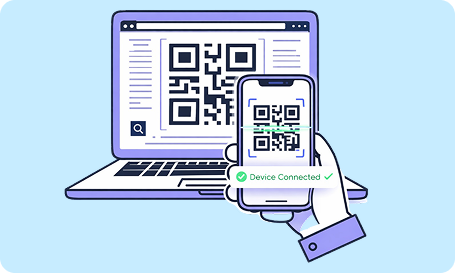 Phone Pairing via QR Code